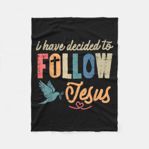 Cobertor De Velo Cristão Eu Decidi Seguir Jesus Deus Homens M