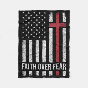 Cobertor De Velo Cristão Usa Bandeira Americana Cristo Fé Sobre F