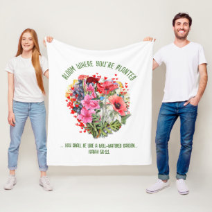 Cobertor De Velo Cristian BLOOM ONDE VOCÊ FOI PLANTADO Floral