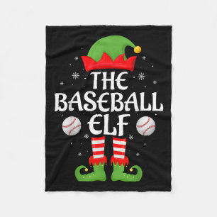 Cobertor De Velo Cristo Elf Xmas da Família Baseball Correspondente