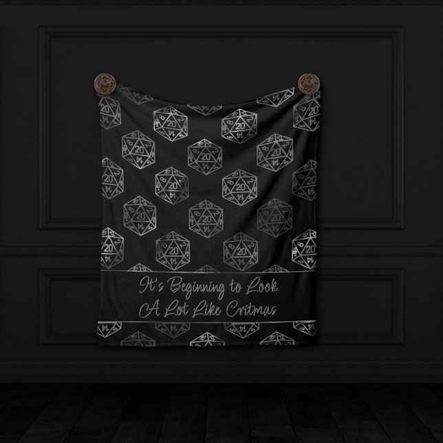 Cobertor De Velo Critérios RPG | Fantasy Tabletop Retro Gamer Dice (Criador carregado)