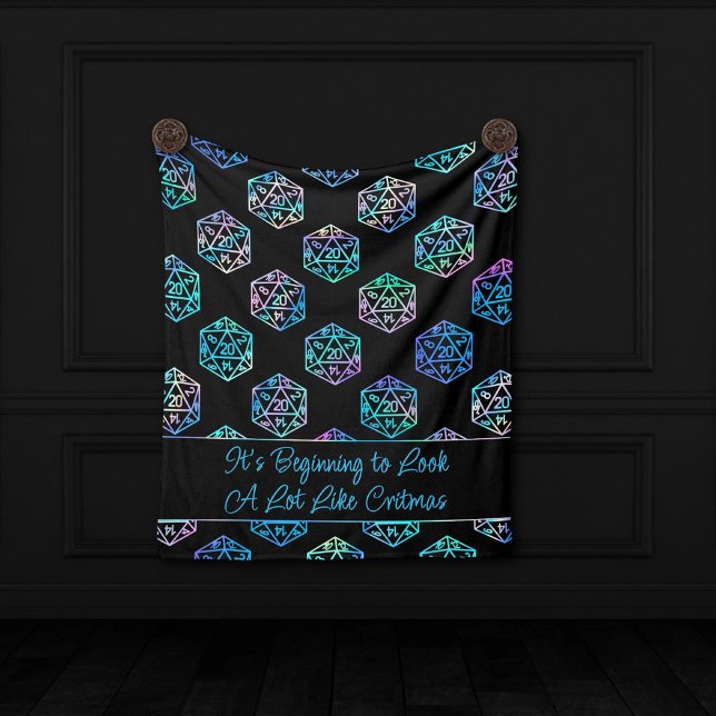 Cobertor De Velo Critérios RPG | Holo Fantasy Tabletop Gamer Dice (Criador carregado)