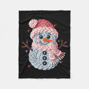 Cobertor De Velo Croché de Natal Falso Boneco de Neve de Croché Eng