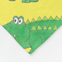 Crocodilo crocodilo de crocodilo verde amarelo