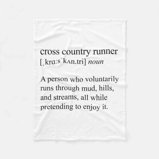 Cobertor De Velo Cross Country Runner Definition, Xc Running  (Frente)