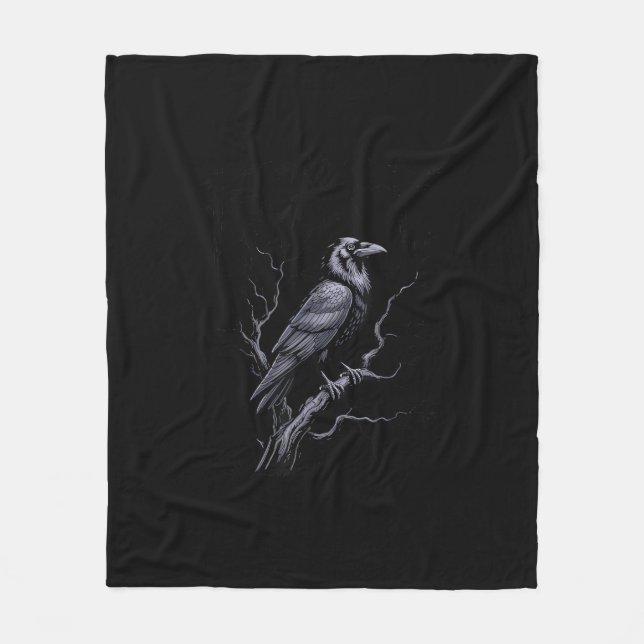 Cobertor De Velo Crow F-Caw-F Funny Bird Saying Humor Meme (Frente)