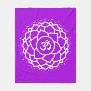 Cobertor De Velo Crown Chakra   Sahasrara   Roxa   Meditação
