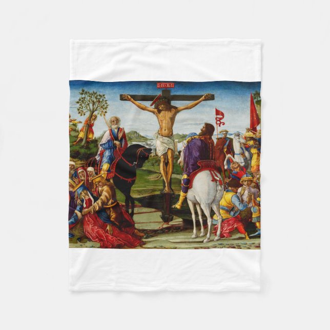 Cobertor De Velo Crucificação por Benvenuto di Giovanni (Frente)