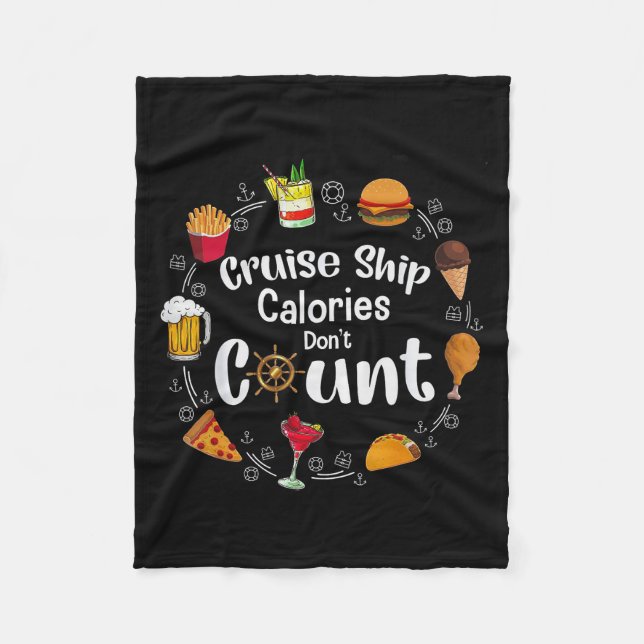 Cobertor De Velo Cruise Ship Calories Don't Count  (Frente)