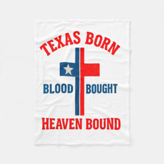 Cobertor De Velo Cruz Nasceu no Texas, Sangue Comprado, Limitada ao