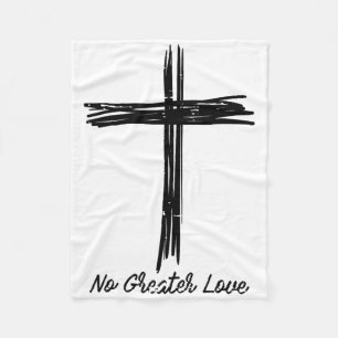Cobertor De Velo Cruz Nenhum Amor Maior Páscoa Jesus Religiosos Hom