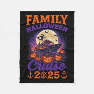 Cobertor De Velo Cruzeiro de Halloween da Família 2025 Matching Fam