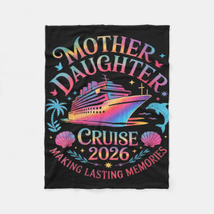 Cobertor De Velo Cruzeiro de mãe e filha viagem de férias 2026 comb