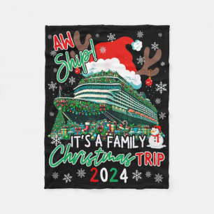 Cobertor De Velo Cruzeiro de Natal Ah Navio É Um Natal em Família T