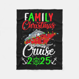 Cobertor De Velo Cruzeiro de Natal da Família 2025 Squad Xmas Funny