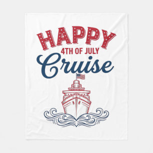 Cobertor De Velo Cruzeiro Feliz 4 de Julho Design Patriótico de Nav