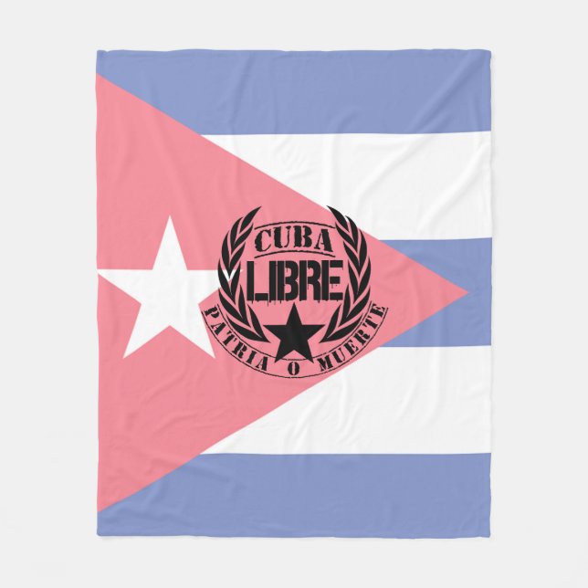 Cobertor De Velo Cuba Libre Motto Laurels (Frente)
