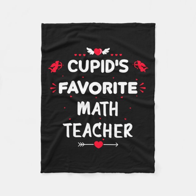 Cobertor De Velo Cud S Favorite Math Teacher Valentine S Day Man  (Frente)