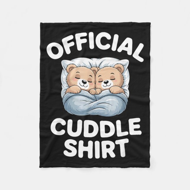 Cobertor De Velo Cuddle Shirt Cute Teddy Bear Sleepwear  (Frente)