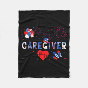 Cobertor De Velo Cuidador Patriótico Fofo Bandeira Americana Quatro