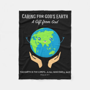Cobertor De Velo Cuidados com a Terra de Deus - Cuidados de Criação