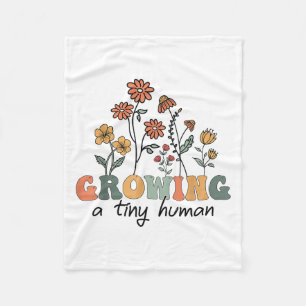 Cobertor De Velo Cultivar Uma Pequena Flor Humana Tee Funny Preg