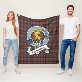 Cobertor De Velo Cumming Hunting Ancient Clan Crachá Tartan Xadrez