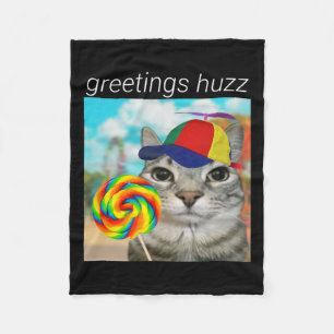 Cobertor De Velo Cumprimentos Huzz Meme de Gíria Divertido da Geraç