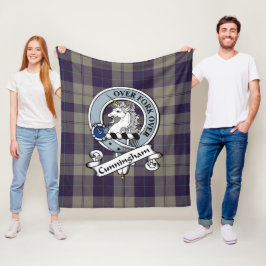 Cobertor De Velo Cunningham Dress Azul Dancers Clan Emblema Tartan