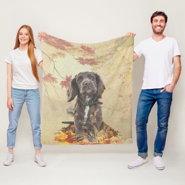 Cobertor De Velo Cupão de chocolate spaniel (In Situ)