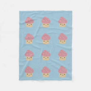 Cobertor De Velo Cupcake bonito de Kawaii com crosta de gelo