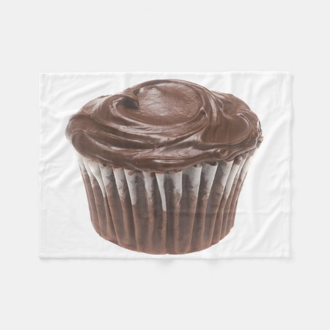 Cobertor De Velo Cupcake do chocolate (Frente (Horizontal))