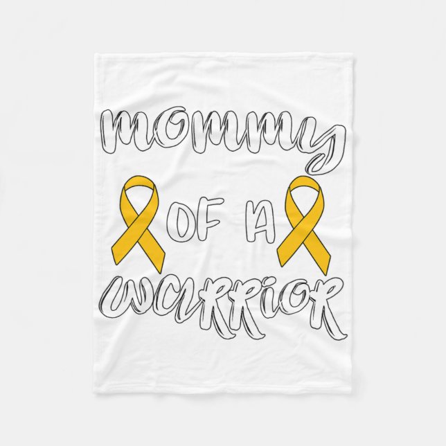 Cobertor De Velo Cure Childhood Cancer Awareness Mum Of A Warrior  (Frente)