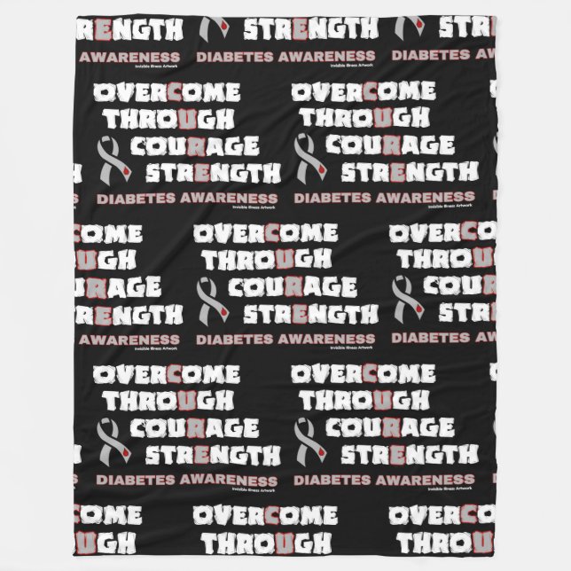 Cobertor De Velo CURE... Diabetes Flórida (Frente)