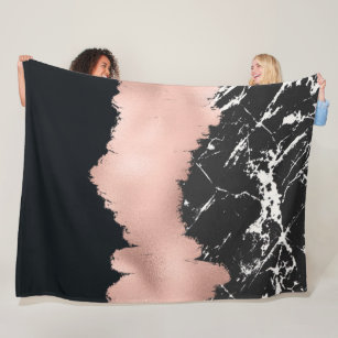 Cobertor De Velo cursos da pintura do rg do marbl do preto
