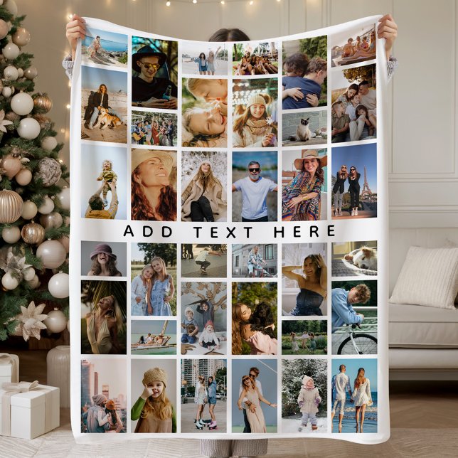 Cobertor De Velo Custom 36 x photo collage Personalized  (Criador carregado)