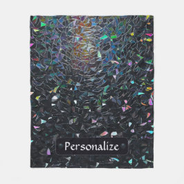 Cobertor De Velo Custom Iridescent Abstract Stained Glass Pattern