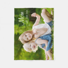 Cobertor De Velo Custom Mom Established Modern Script Photo