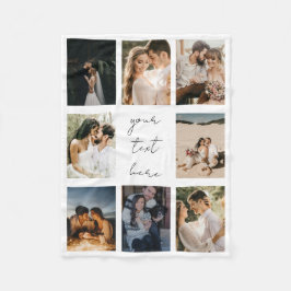 Cobertor De Velo Custom Photo Collage Personalized Picture Family