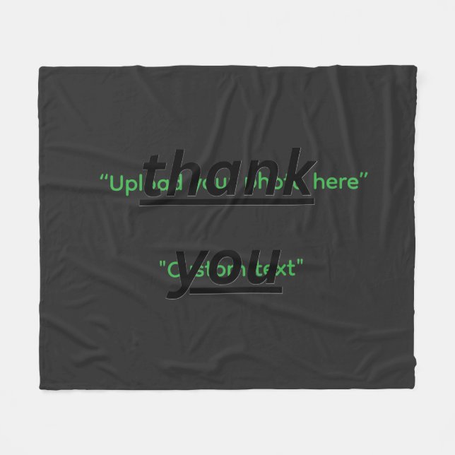 Cobertor De Velo Custom Text & Upload Your Photo Personalized (Frente (Horizontal))