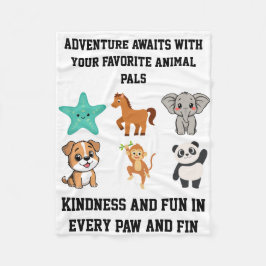 Cobertor De Velo Cute animals blanket for kids