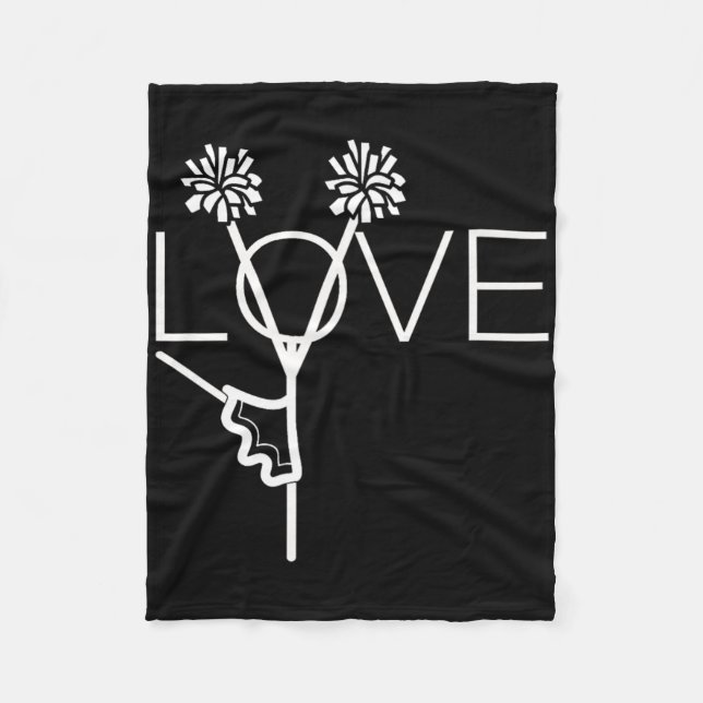 Cobertor De Velo Cute Cheer Gifts For Cheerleaders Teen Girls Women (Frente)