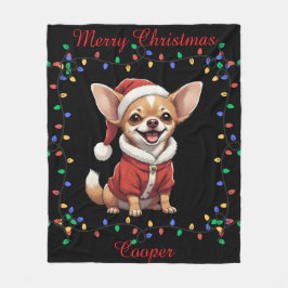 Cobertor De Velo Cute Chihuahua Fleece Blanket