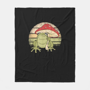Cobertor De Velo Cute Cottagecore Sapo Cogumelo Goblincore Sapo Aes