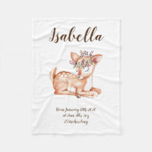 Cute Deer Fleece Blanket