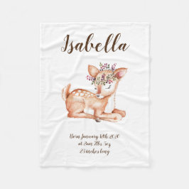Cobertor De Velo Cute Deer Fleece Blanket