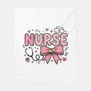 Cobertor De Velo Cute Enfermeira Laço Coração Camisa Desenho Vetori