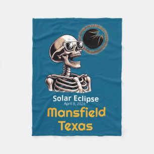 Cobertor De Velo Cute Esqueleto Eclipse Solar Mansfield Texas