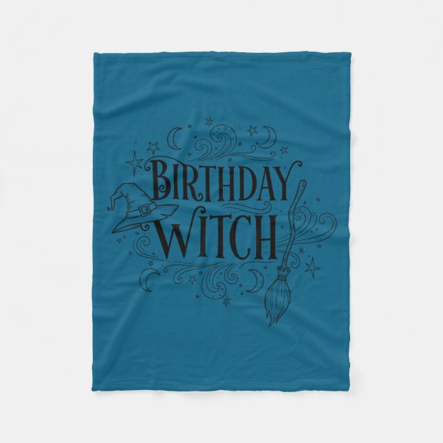 Cobertor De Velo Cute Funny Witch Witchy Birthday Witches Happy Wom (Frente)