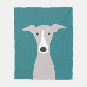 Cobertor De Velo Cute Greyhound Greyhound italiano Cachorro